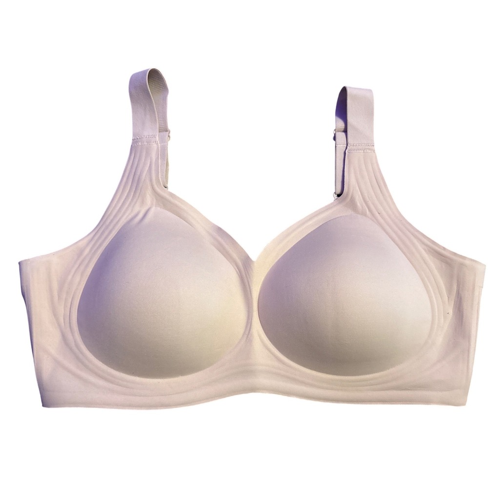 Nude‎ Plus Size Full Figure Seamless Wirefree Full Coverage Padded Bra 3XL